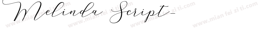 Melinda Script字体转换